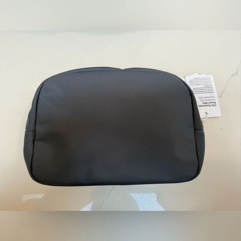 NWT Lululemon City Essential Pouch Duo in Oil Grey with Silver Hardware